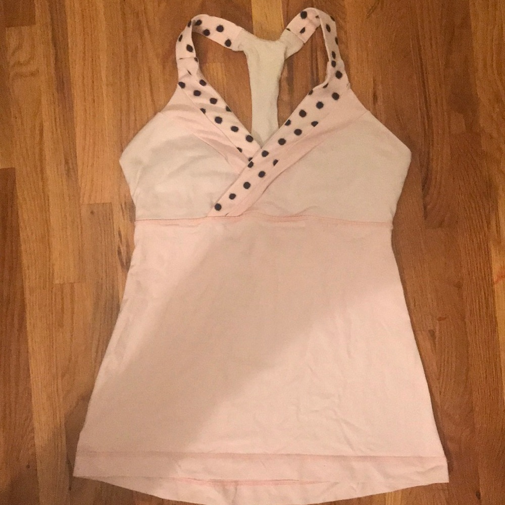 Light pink lulu lemon tank top